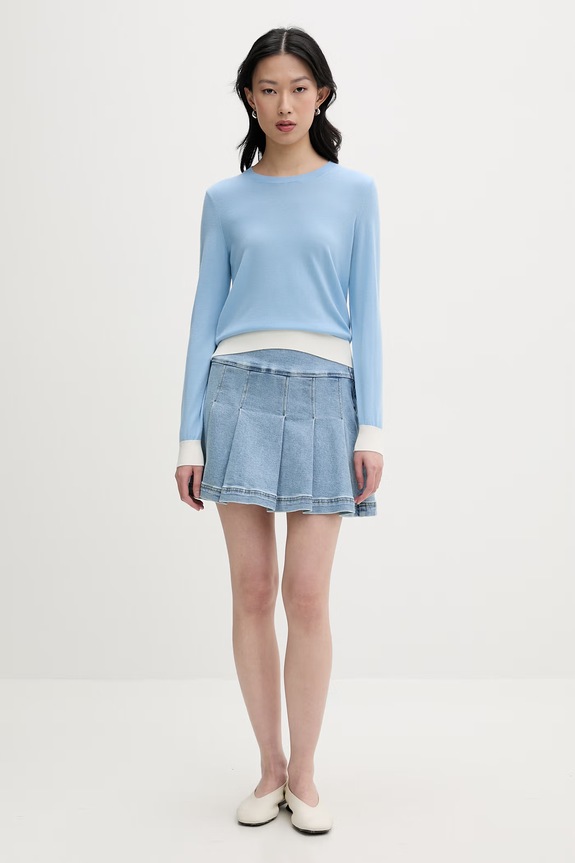 From Future sweter damski wełniany WPR00573 niebieski SS26