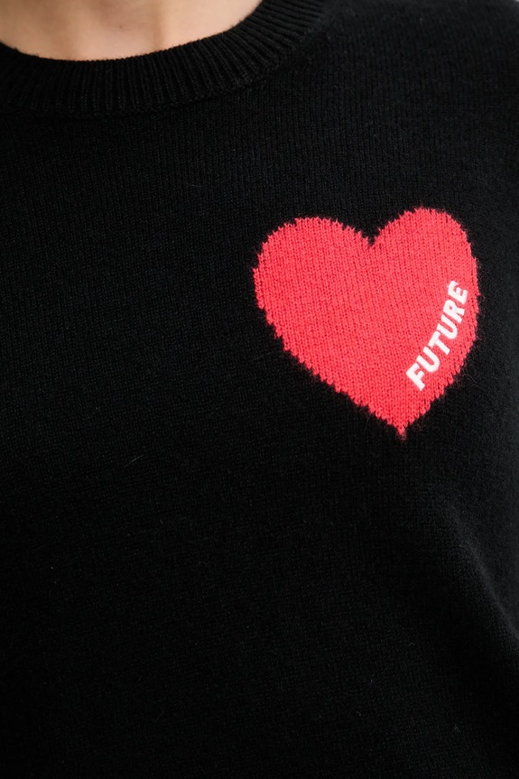 FROM FUTURE pulover de cașmir WPR01195 negru