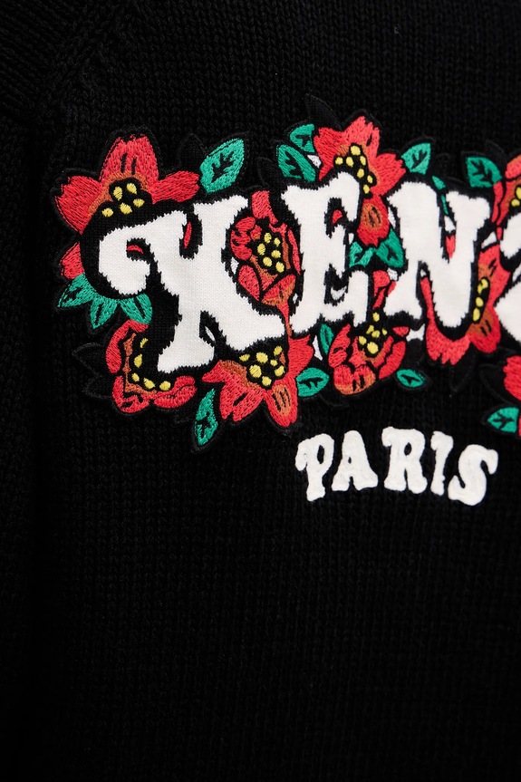 Kenzo kardigan wełniany x Verdy FF52CA4773CX.99J czarny