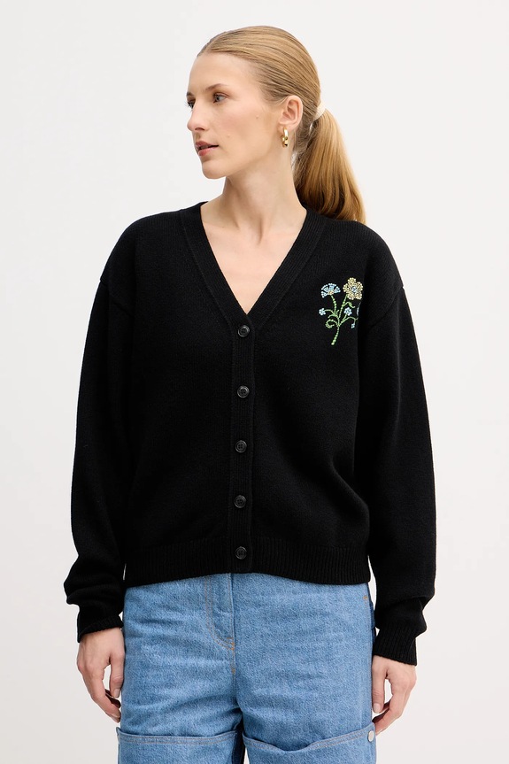Oblečenie Vlnený kardigán Kenzo Jungle Flower FF52CA4993CN.99J čierna