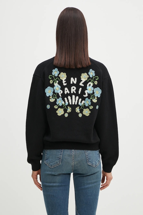 Oblečení Vlněný svetr Kenzo Jungle Flower FF52CA4993CN.99J černá
