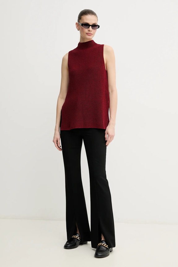 Γιλέκο Pedro del Hierro 5509062 μπορντό SS25