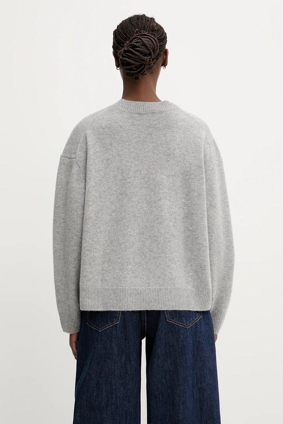 Odzież Anine Bing Lee Crew Sweater sweter kaszmirowy damski A.09.10662 szary