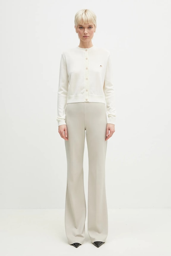 Fiorucci cardigan din lână Angel Patch W02SPKCA337KN03WH02 bej