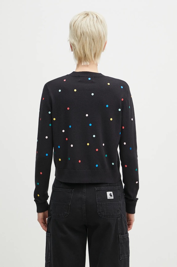 Îmbrăcăminte Fiorucci cardigan din lână Confetti Dot Print Logo W02SPKCA337KN03BK01 negru