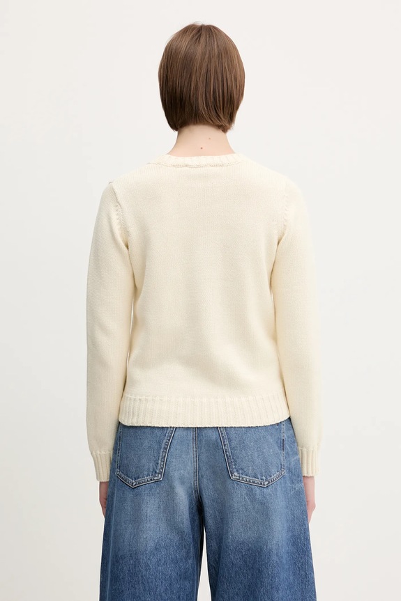 Clothing Sporty & Rich cotton jumper Polo Club Knitted WS065612252CR01 beige