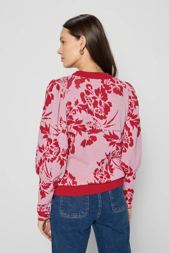 Ruházat Bizuu pamut pulóver FLORIA FLORIA.ROZOWY.SS25 rózsaszín