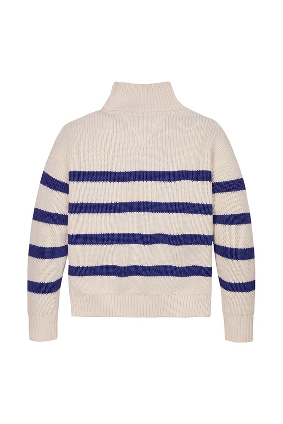 Dziewczynka Tommy Hilfiger sweter dziecięcy KG0KG08279.PPYA beżowy