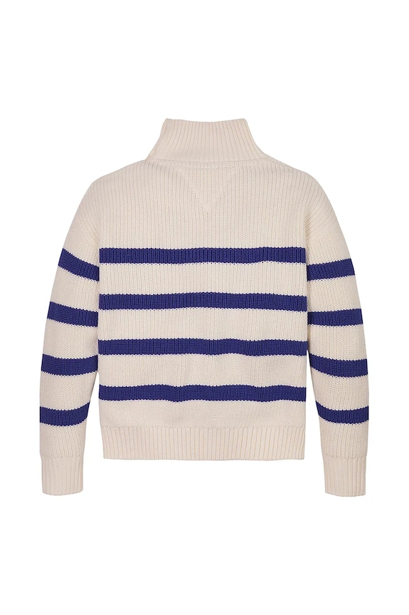Dziewczynka Tommy Hilfiger sweter dziecięcy KG0KG08279.PPYA beżowy