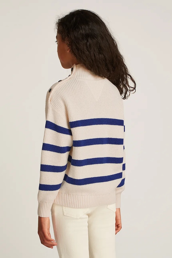 Tommy Hilfiger sweter dziecięcy beżowy KG0KG08279.PPYA