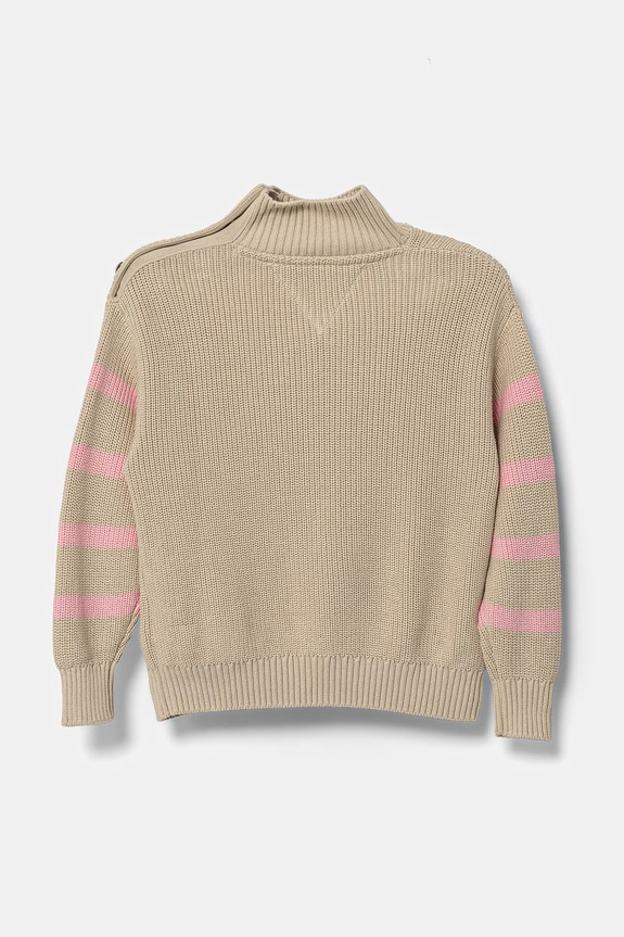 Tommy Hilfiger sweter dziecięcy KG0KG08279.PPYA beżowy SS25