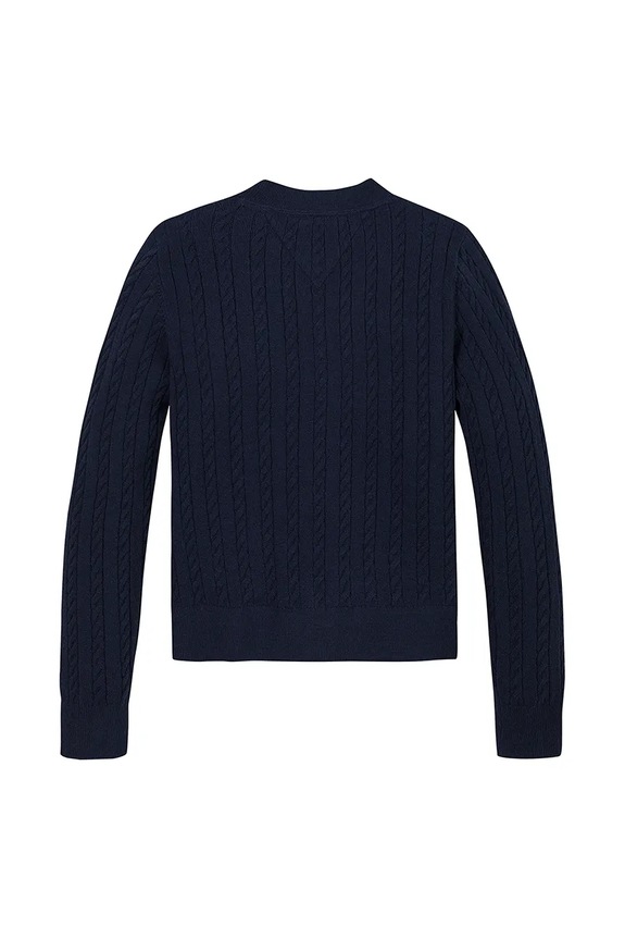 Dziewczynka Tommy Hilfiger kardigan dziecięcy KG0KG08282.128.176.PPYA granatowy