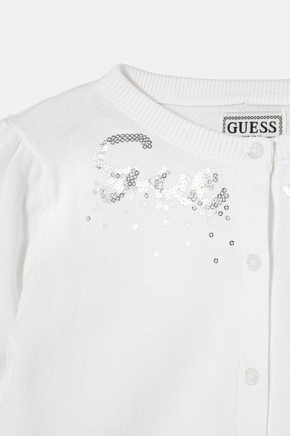 DÍVKA Dětský bavlněný kardigan Guess K5RR03.Z3820.PPYA béžová