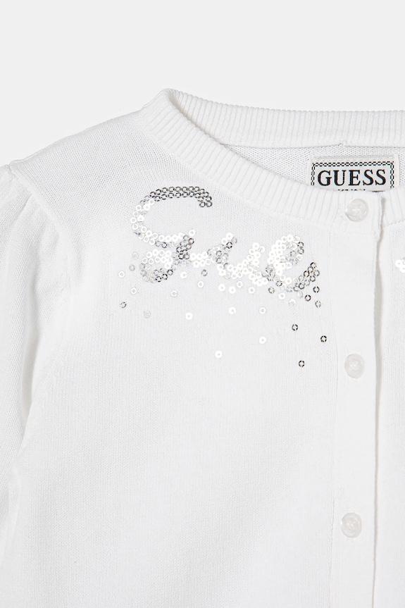 DÍVKA Dětský bavlněný kardigan Guess K5RR03.Z3820.PPYA béžová