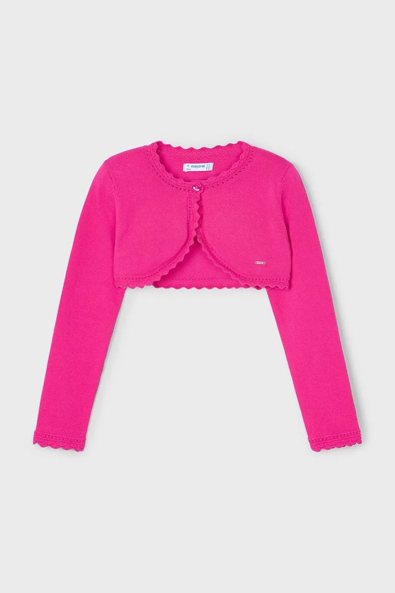 Mayoral cardigan per bambini a maglia fine rosa 320.6A.Mini.PPYA