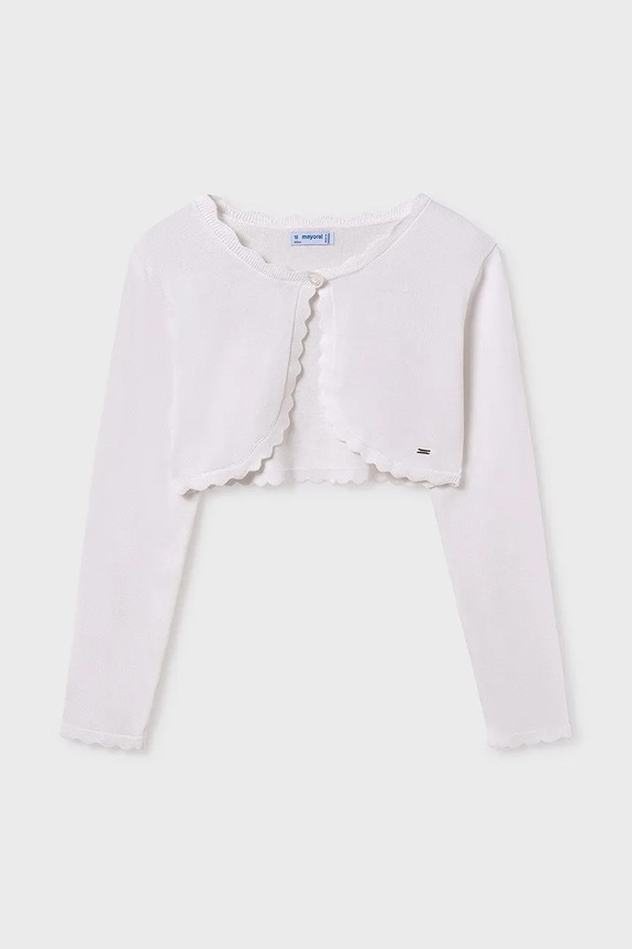 Mayoral cardigan per bambini a maglia fine beige 332.8A.Junior.PPYA