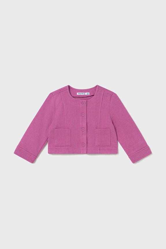 Mayoral cardigan copii uni roz 1460.4A.Baby.PPYA
