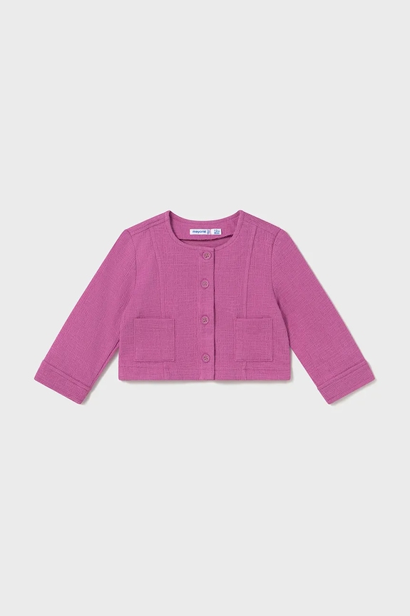 Mayoral cardigan copii uni roz 1460.4A.Baby.PPYA