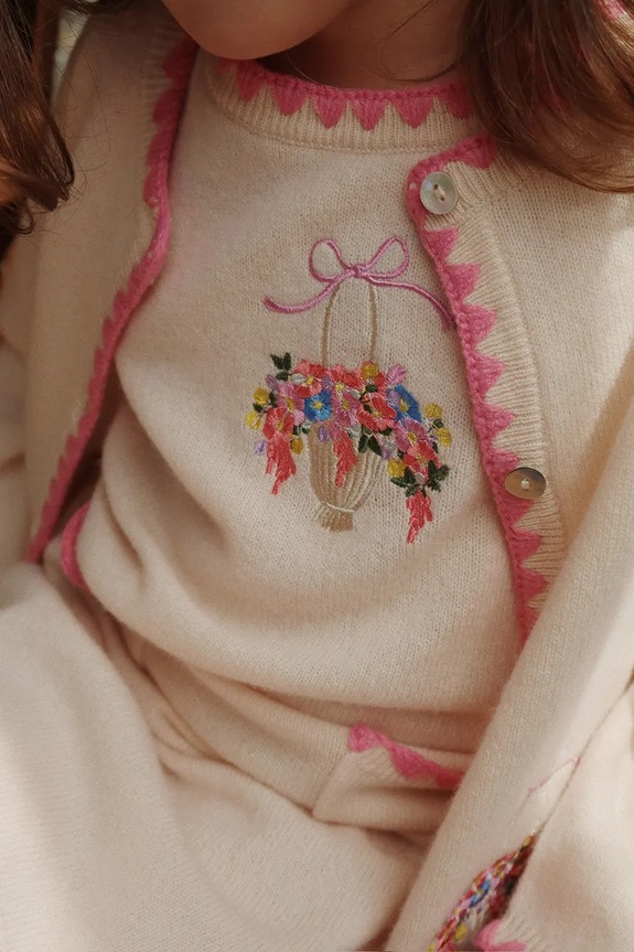 Dětský vlněný kardigan Konges Sløjd COLLETTE KNIT CARDIGAN KS102823