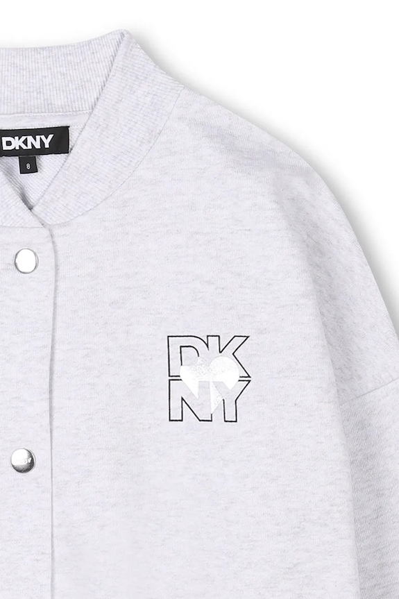 Dziewczynka Dkny kurtka bomber dziecięca D62284.156.162 szary