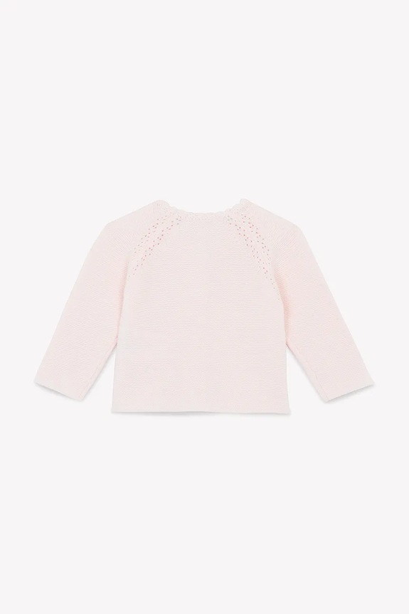 BIMBA Tartine et Chocolat cardigan in cotone per neonati CA18030.60.74 rosa