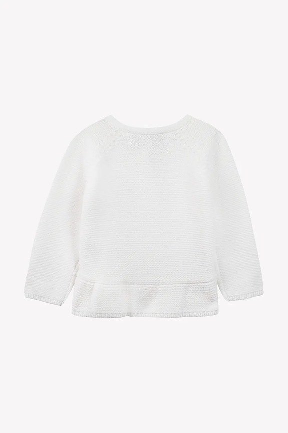 Tartine et Chocolat baba pamut kardigán CA18001.80.94 fehér SS25