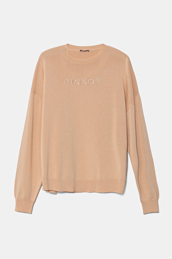 Pinko Up maglione per bambini a maglia fine arancione KFMA007.C.FL073