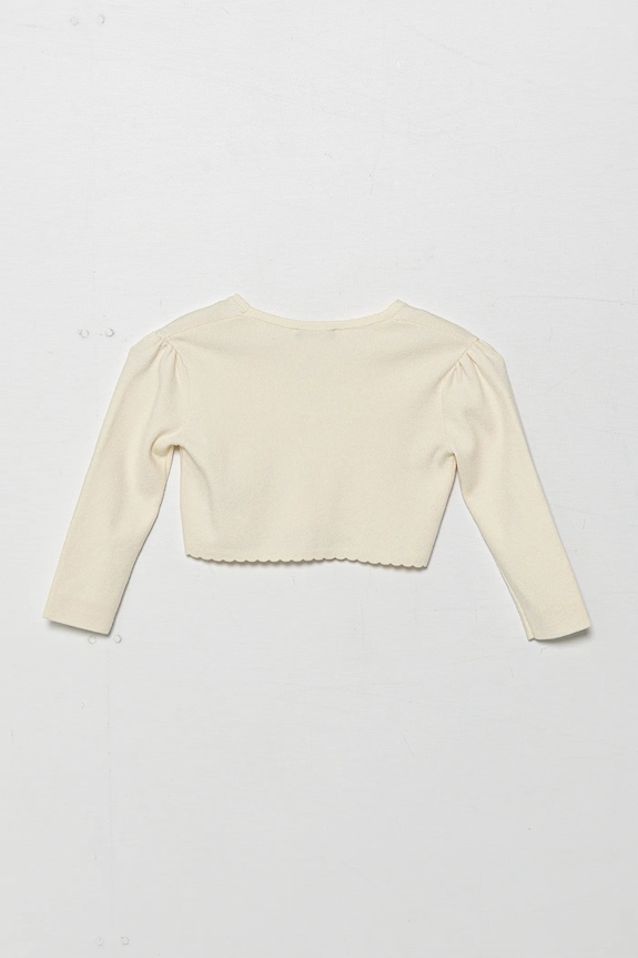 United Colors of Benetton cardigan per bambini 1W25G600F.P.Seasonal beige SS25
