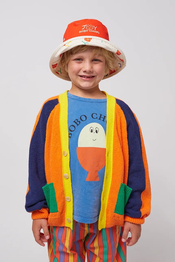 Bobo Choses kardigan dziecięcy pozostałe pomarańczowy 125AC103