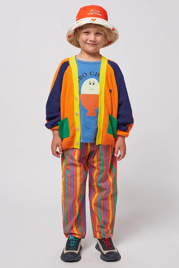 Bobo Choses kardigan dziecięcy 125AC103 pomarańczowy