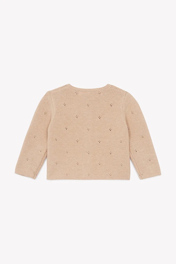 Βρεφική βαμβακερή ζακέτα Tartine et Chocolat CA18010.80.86 μπεζ SS25