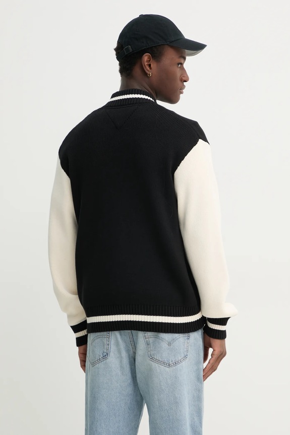 Odzież Tommy Jeans kardigan bawełniany DM0DM20306 czarny