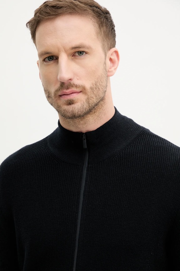 Armani Exchange sweter z domieszką wełny granatowy XM000186.AF10348