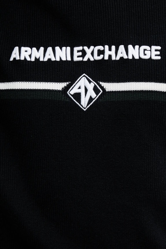 Armani Exchange sweter bawełniany XM000180.AF11960 granatowy