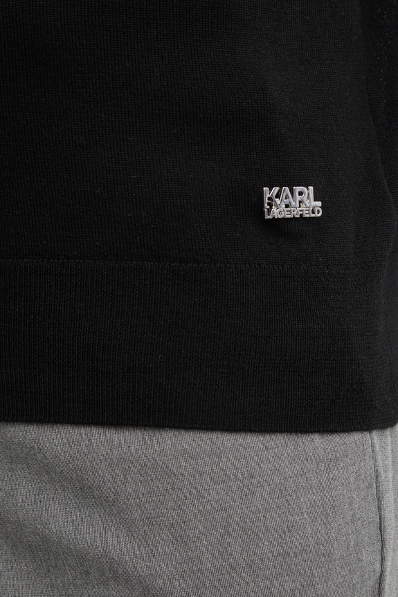 Karl Lagerfeld sweter wełniany 551309.655094 czarny