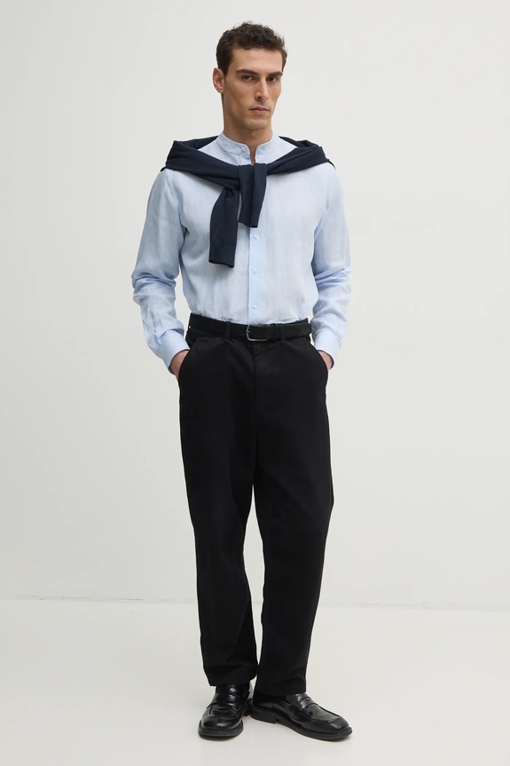 Karl Lagerfeld sweter bawełniany 551301.655088 granatowy SS25