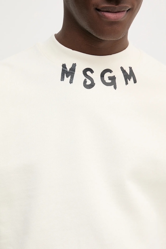 MSGM bluza bawełniana 3840MM103.257000 beżowy