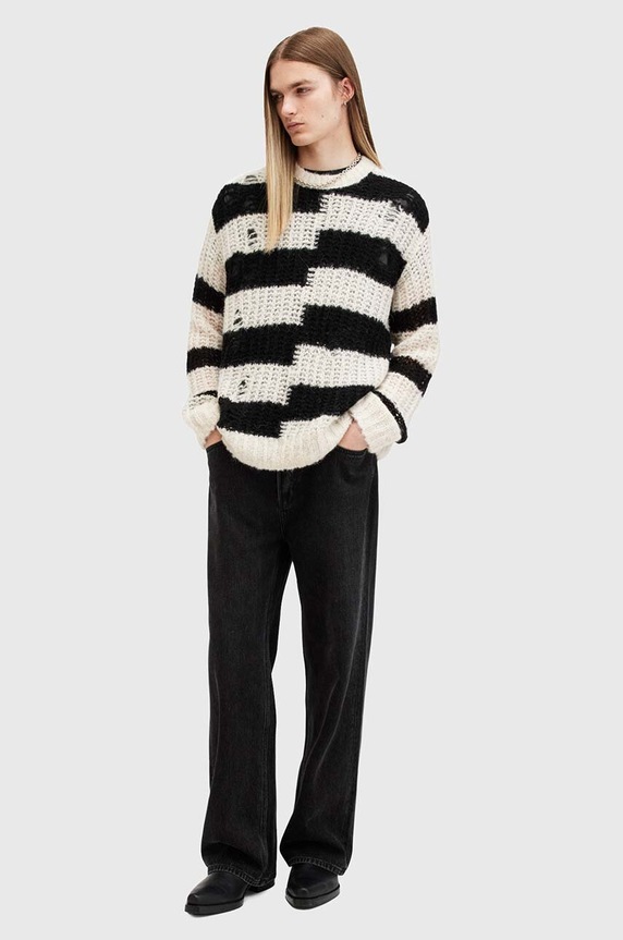 AllSaints sweter wełniany PIP M025KB