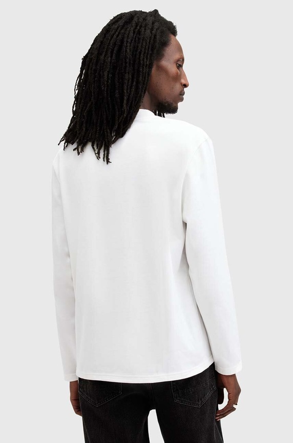 Pamučna dukserica AllSaints NERO bijela M038JB