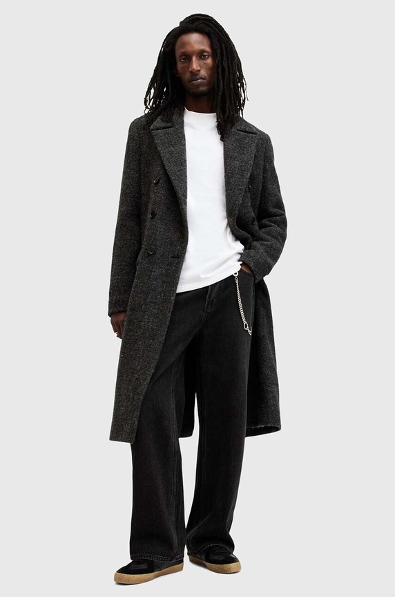 Pamučna dukserica AllSaints NERO M038JB