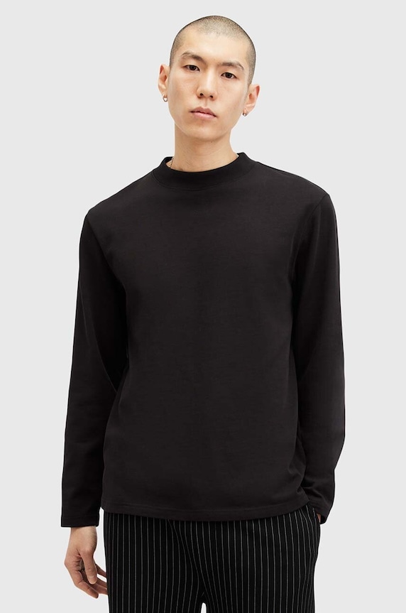 AllSaints felpa in cotone NERO senza nero M038JB