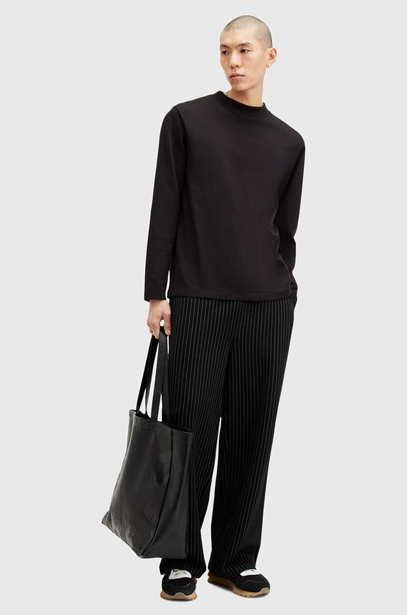 AllSaints felpa in cotone NERO M038JB