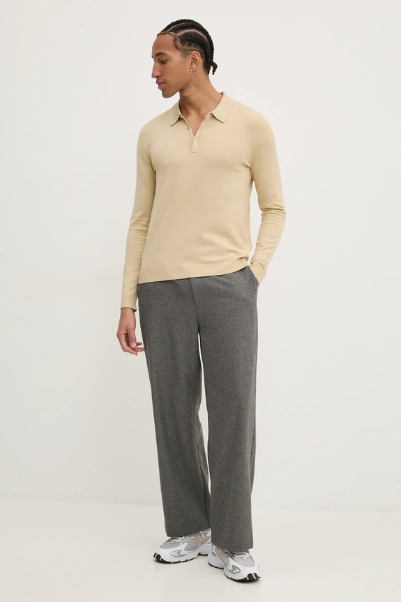 Sveter HUGO San Pippo-CV 50532050 béžová AW25