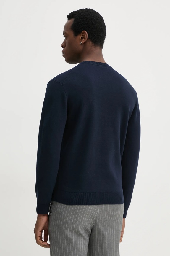 Odzież BOSS sweter bawełniany 50531574 granatowy