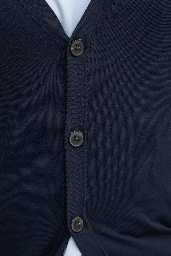 Tommy Hilfiger kardigan MW0MW37428 granatowy