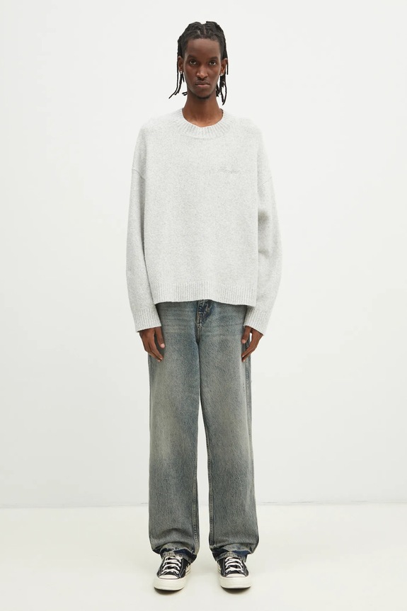 Svetr s příměsí kašmíru Represent Marled Knit Jumper MLM3839.50 šedá