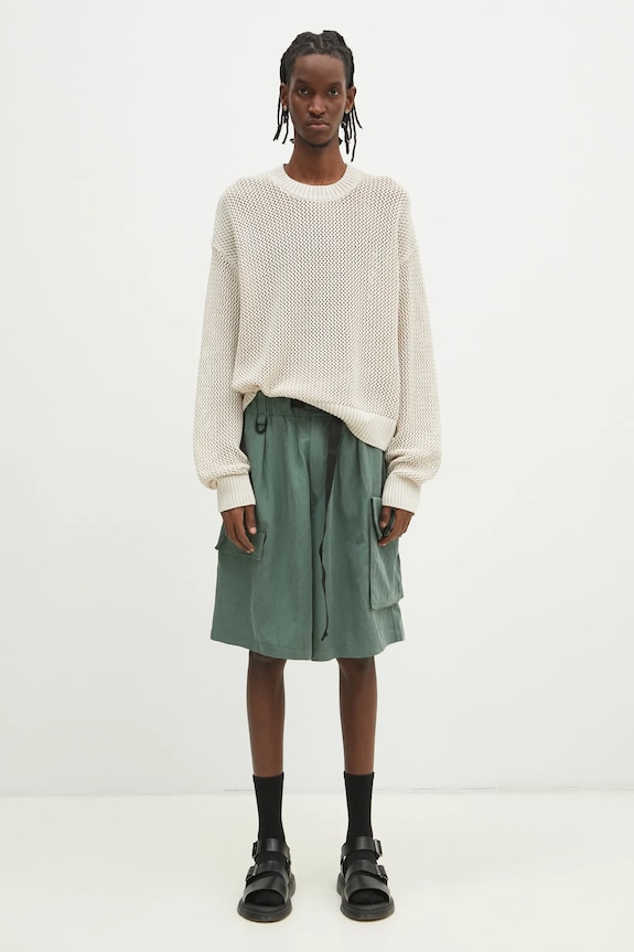 Bavlněný svetr Represent Open Gauge Knit Sweater MLM3821.26 béžová