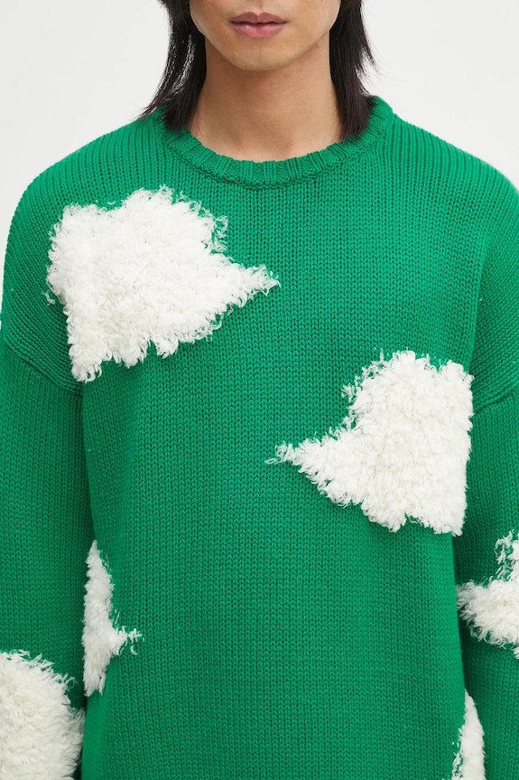 Fiorucci maglione in lana Cloud Sweater verde U02SPKSW335KN03GN02