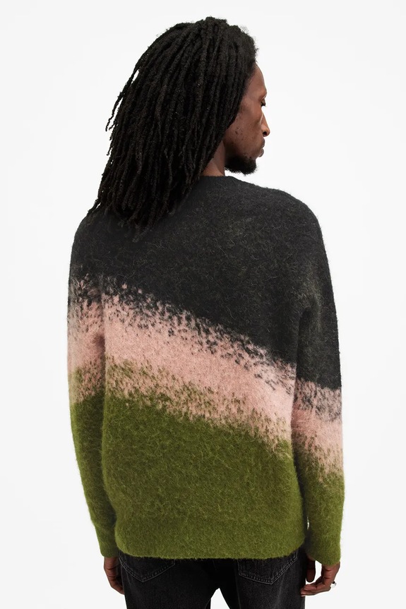 Odzież AllSaints sweter wełniany SIRUS M052KB zielony