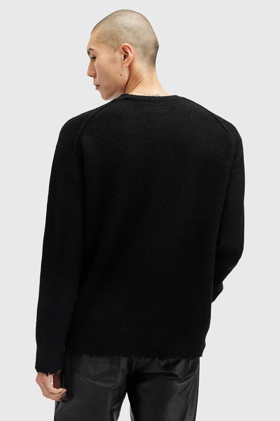 Одяг Светр з домішкою вовни AllSaints SCRIPTURE M064KB чорний